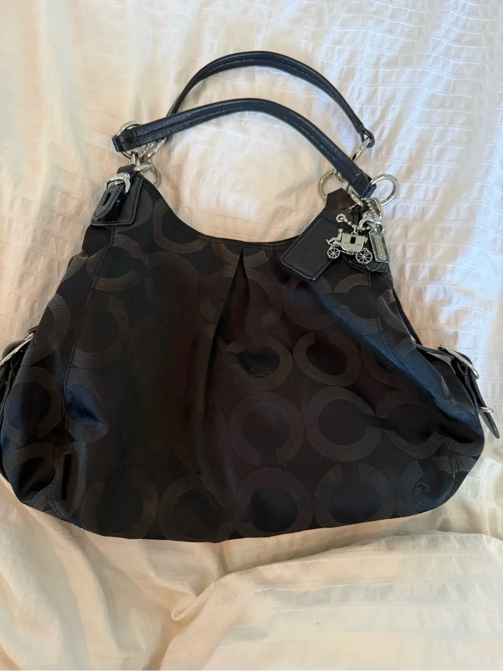 Vintage Coach Mia Opt Art Sateen Maggie Shoulder Bag
